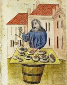 O vendedor de especiarias, ilustração da época.