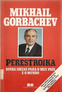 Gorbachev na capa de livro que trata sobre a Perestroika.
