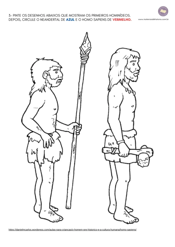 Atividade Adaptada sobre a Pré-História que aborda as características dos hominídeos, as migrações humanas e as teorias do povoamento da América.