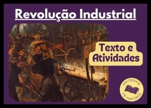 Atividade sobre revolução industrial para 8º anos